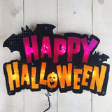 Happy Halloween Shimmer Window Silhouette