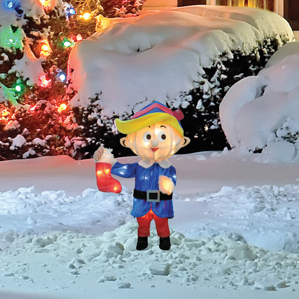 Picture of 24" 3D Lighted Soft Tinsel Hermey The Dentist Sculpture