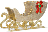 Crystal Splendor LED Sleigh Lawn Sculpture