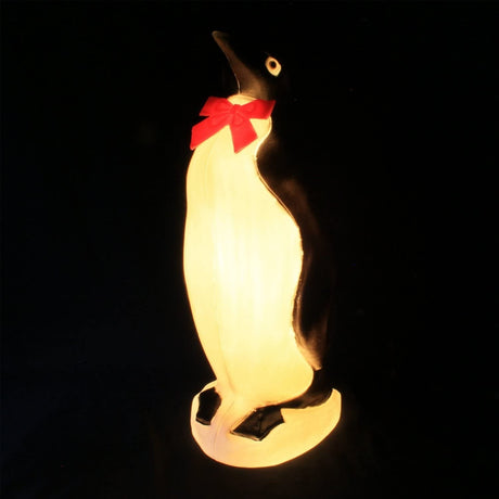 22" Penguin with Bow Tie Blow Mold Christmas Decoration