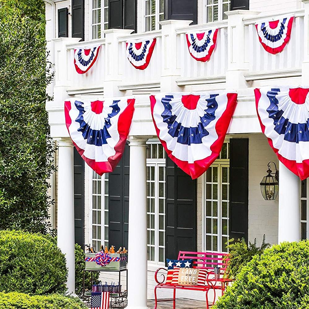 Patriotic bunting.