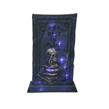 Lighted LED 36" Tombstone With Skeleton