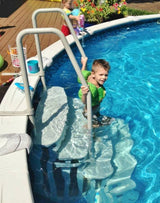 Main Access Easy Entry Step with Dual Handrails for 48"-54" Above Ground Swimming Pools
