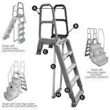 Comfort Incline Pool Ladder Entry System for Above Ground Pools