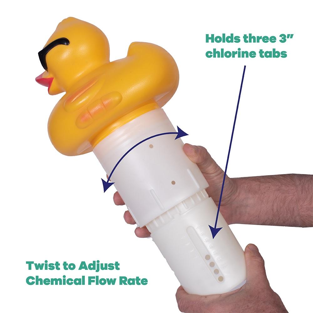 Mid-Size Derby Duck Floating Chlorine Dispenser 4003