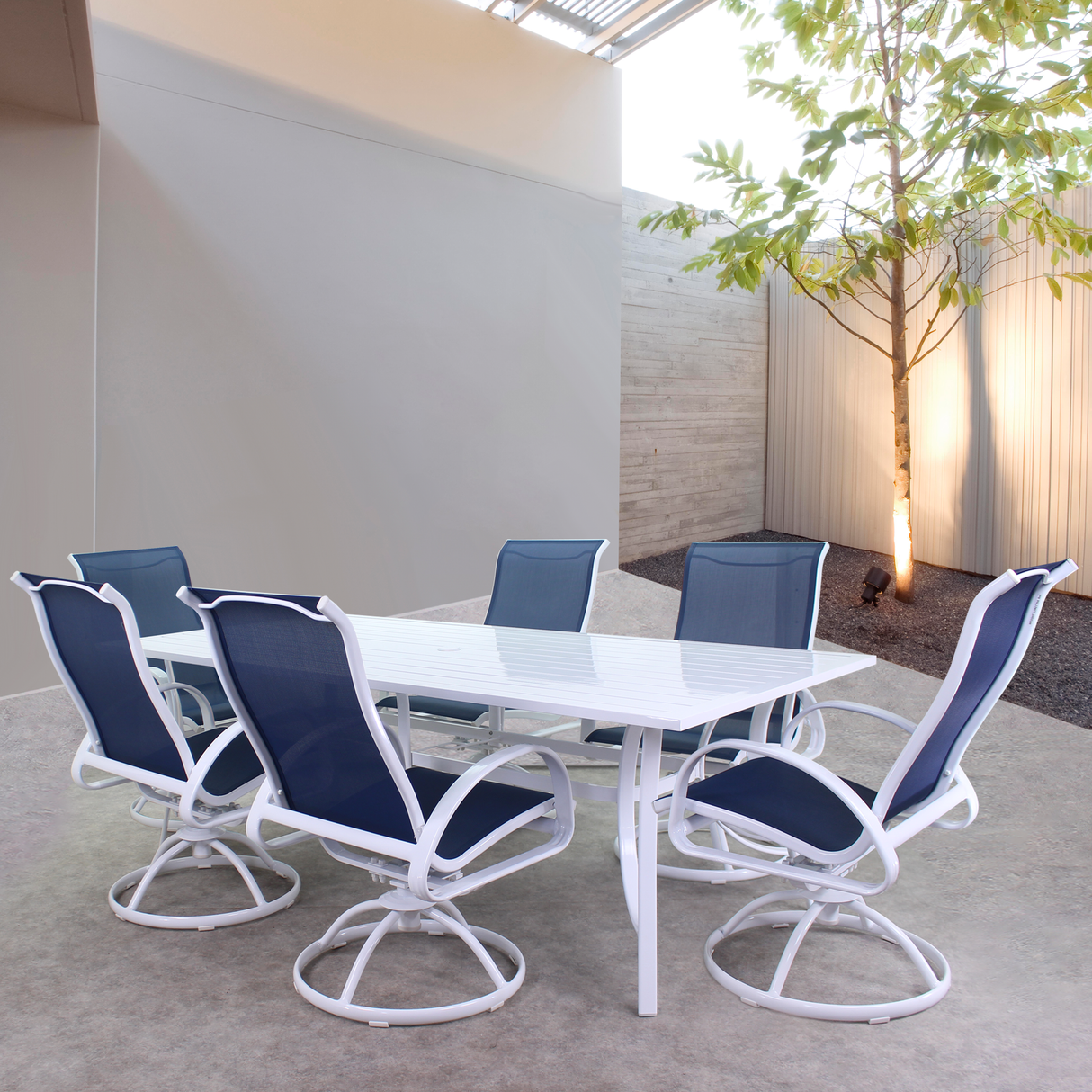 Dublin Cobalt Sling Patio Dining Sets
