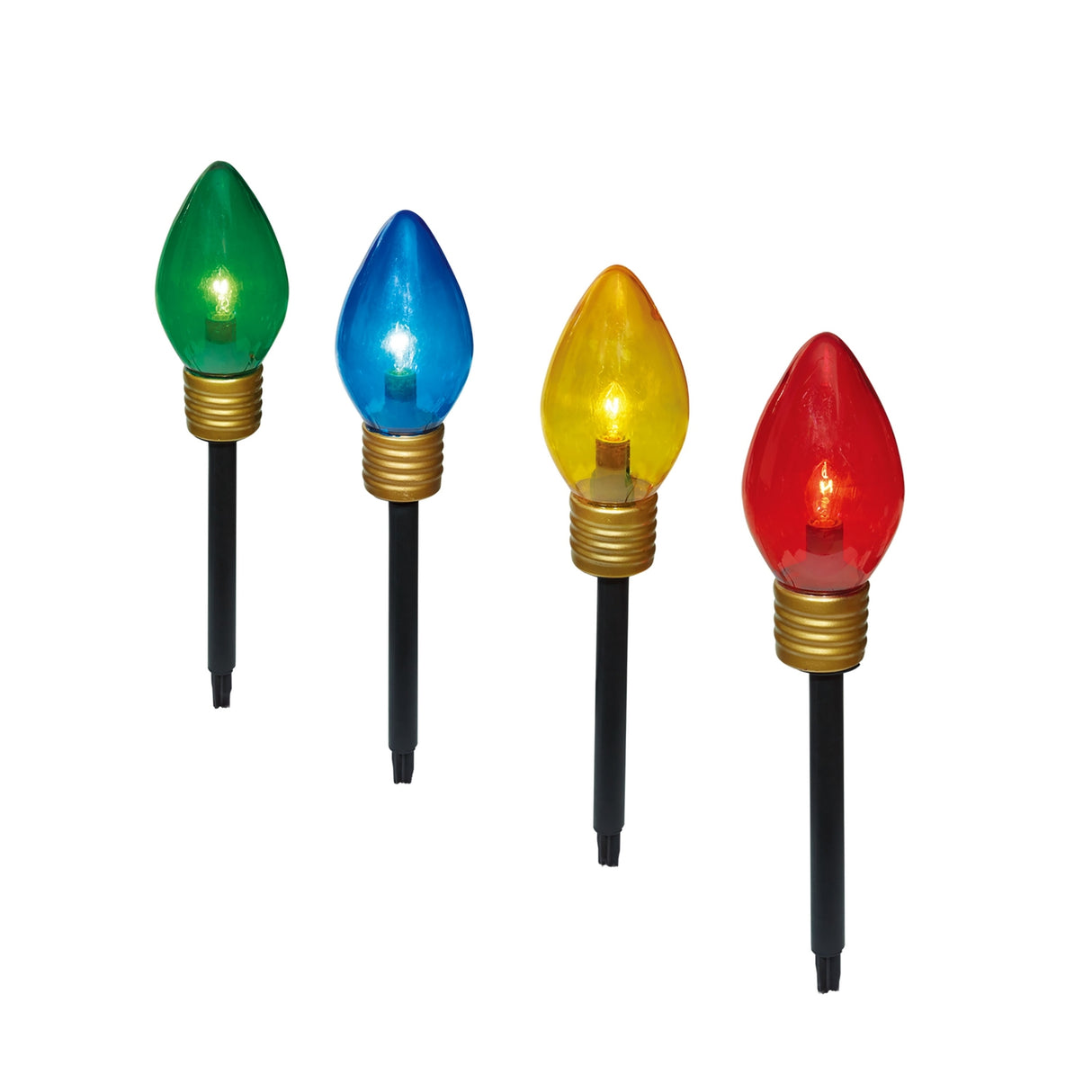 Giant C9-Style Mighty Light Driveway Markers (4-pack)