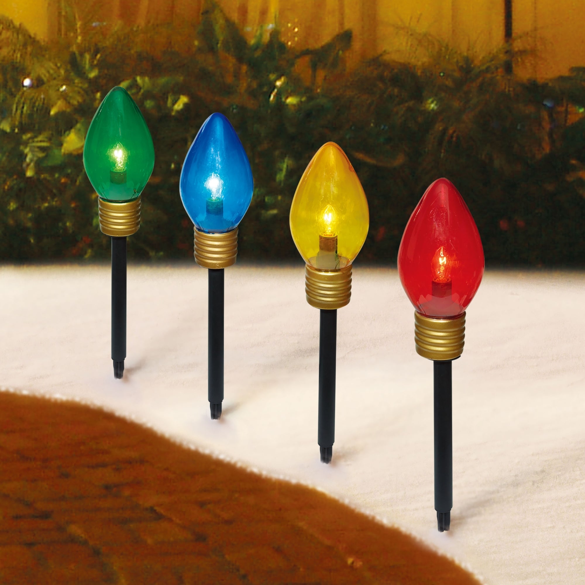Giant C9-Style Mighty Light Driveway Markers | Driveway Lights