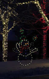 60" Juggling Snowman Animotion Outdoor LED Yard Decoration