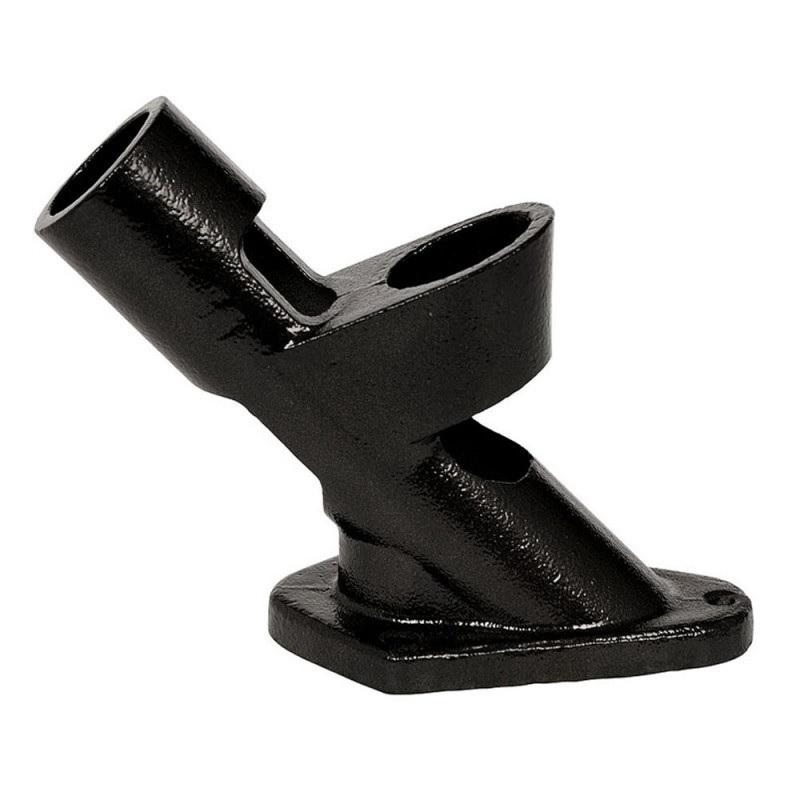 Two-Position Black Cast Iron Bracket for Flags