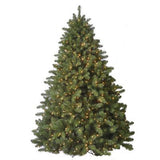 Artificial tree pre-lit with clear lights.