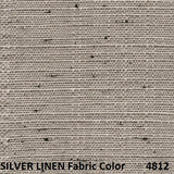 9' Collar Tilt Market Bronze Frame Silver Linen Canopy Umbrella