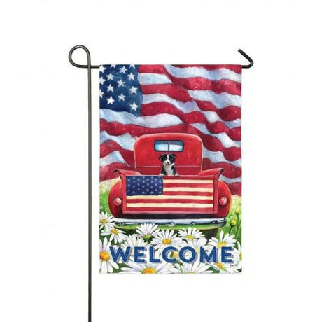 Patriotic Passenger Suede House Flag