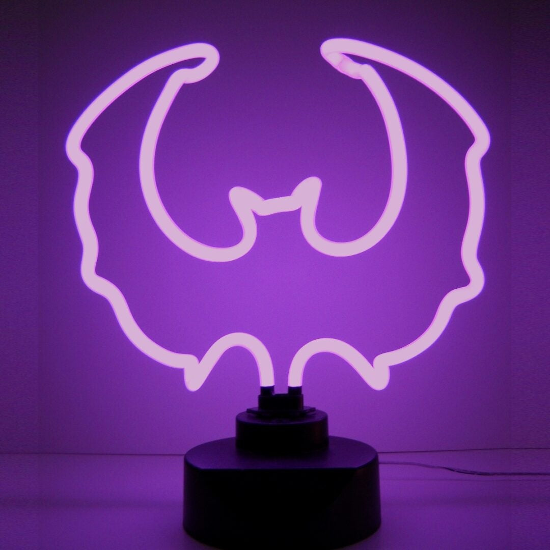Neonetics Purple Bat Neon Sculpture
