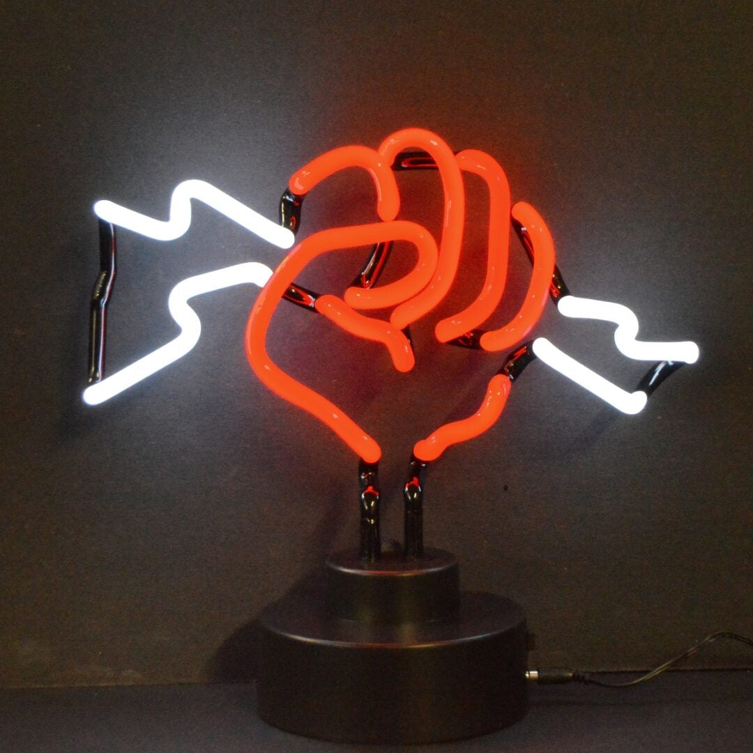 Neonetics Fist with Lightning Neon Sculpture