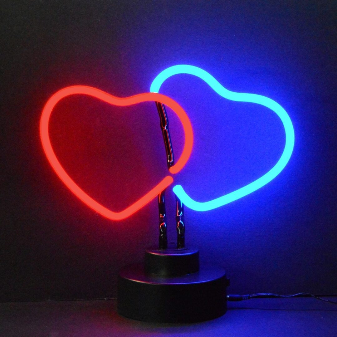 Neonetics Double Hearts Neon Sculpture