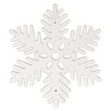 11" Plastic Glitter Snowflake Ornament