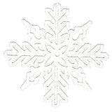 11" Plastic Glitter Snowflake Ornament