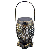 This image shows the vintage gold colored lantern on a white background.