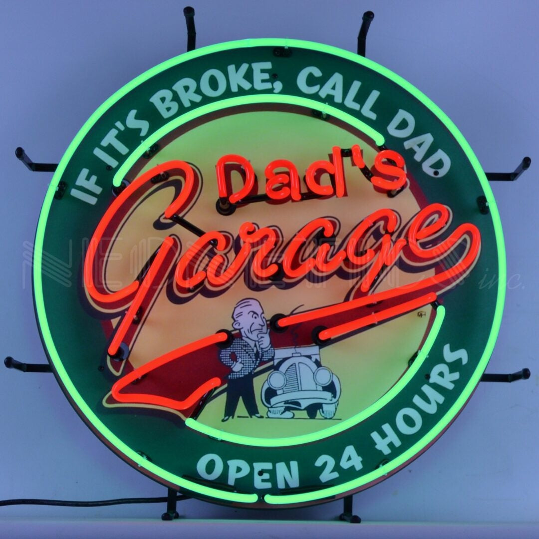 Neonetics Dad's Garage Neon Sign