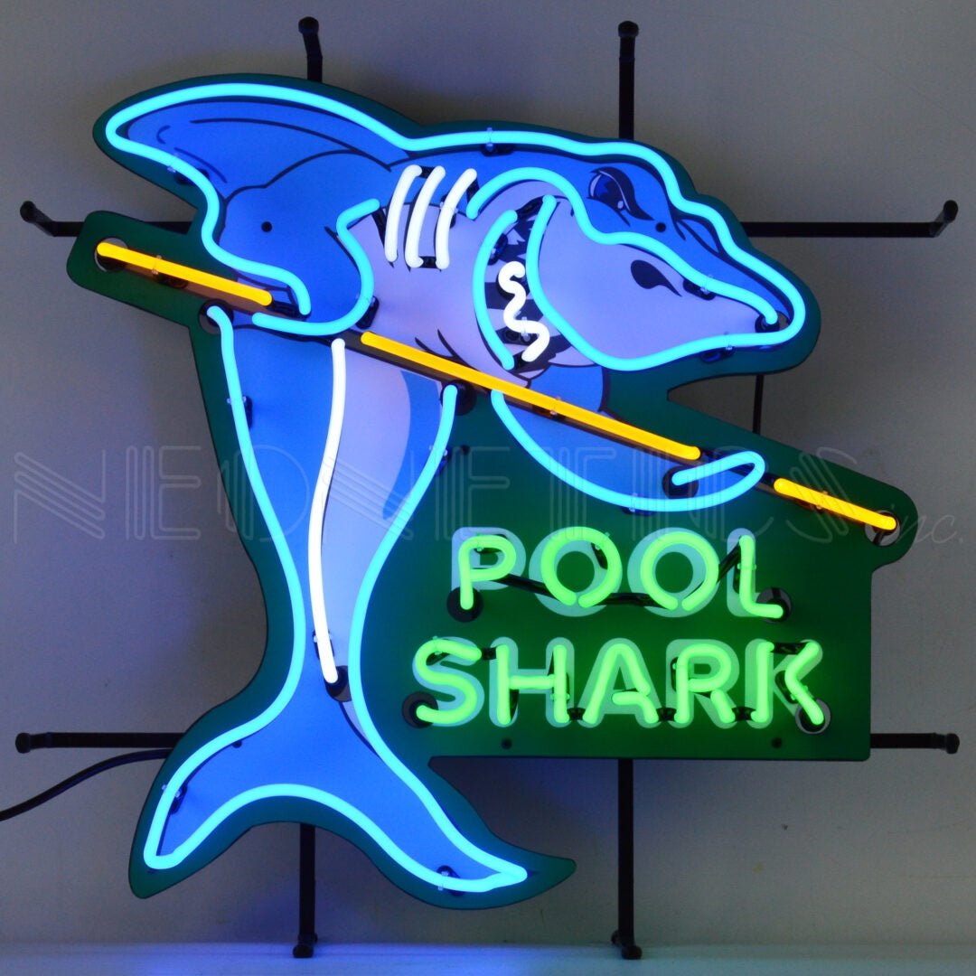 Neonetics Pool Shark Neon Sign with Backing