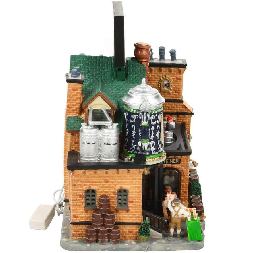 Porcelain lighted building for a Lemax Village tabletop display. Designed to look like a German bar