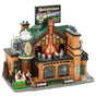 Porcelain lighted building for a Lemax Village tabletop display. Designed to look like a German bar