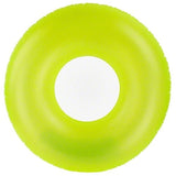 Neon yellow inner tube.