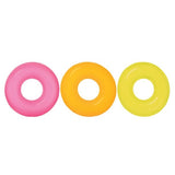 Neon colored inner tubes.
