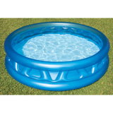 Blue inflatable pool for kids.