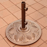 Cast Aluminum Art Deco Umbrella Bases
