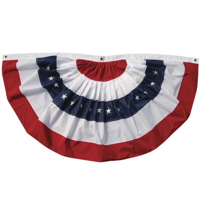 Patriotic bunting.