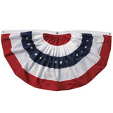 Patriotic bunting.