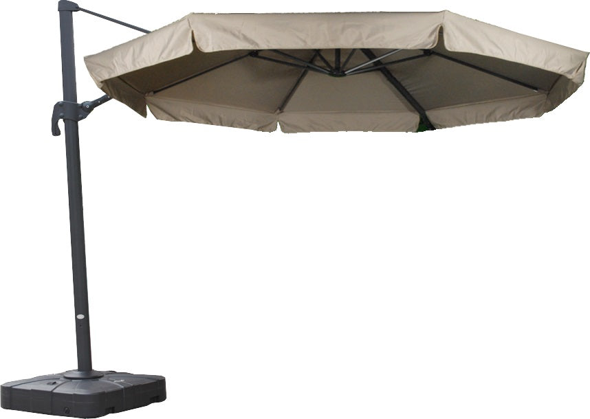 asymetrical patio umbrella Crank & Tilt Rectangular Make shade more easily attainable and adjustability a breeze with the Galtech International 736 9 Auto Jonathan Y Tracy 9' Outdoor