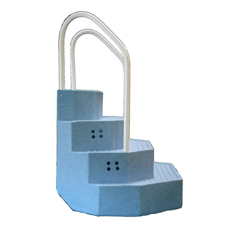 The King Aqua Staircase (Blue Granite Wedding Cake Pool Steps)