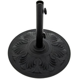 Cast Aluminum Art Deco Umbrella Bases