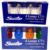 Replacement C7 Transparent Twinkle Bulbs