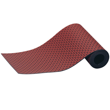 Plastic landscaping accessory for a Lemax display. Designed to look like a red brick road.
