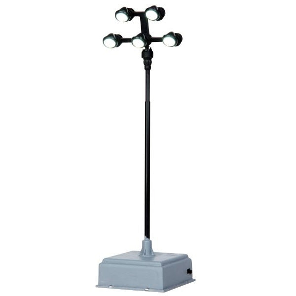 Plastic village accessory for a Lemax display. Designed to look like a lamppost with five light bulbs.