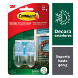 Medium-Sized Command™ Outdoor Plastic Window Hooks (2 Pack)