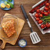 Premium Weber Stainless Steel BBQ Spatula with Non-Slip Grip
