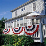 Patriotic bunting.