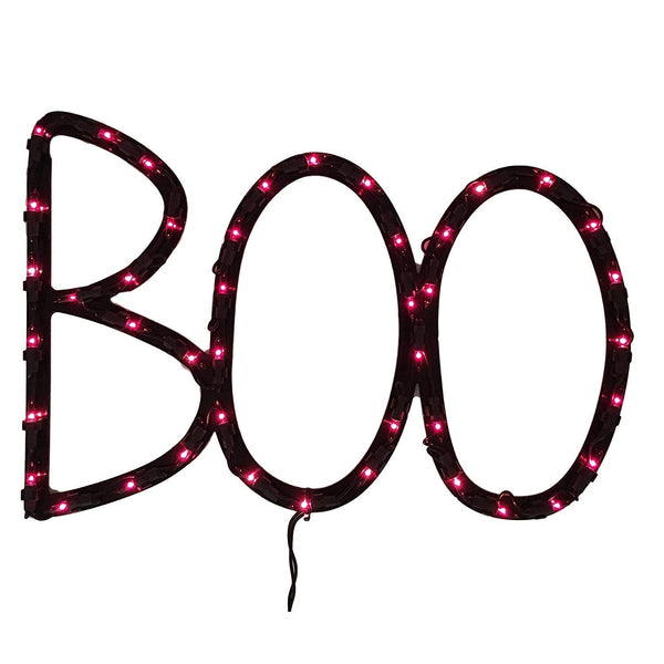 Halloween Lighted BOO Ornamental Silhouette | Halloween Decoration ...
