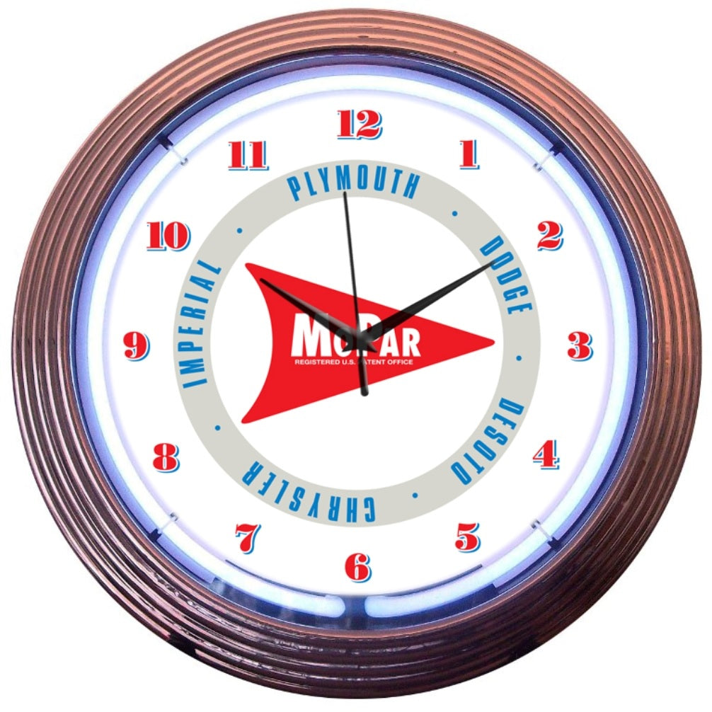 Neonetics Mopar Arrow Neon Clock | Neon Mopar Arrow Clock