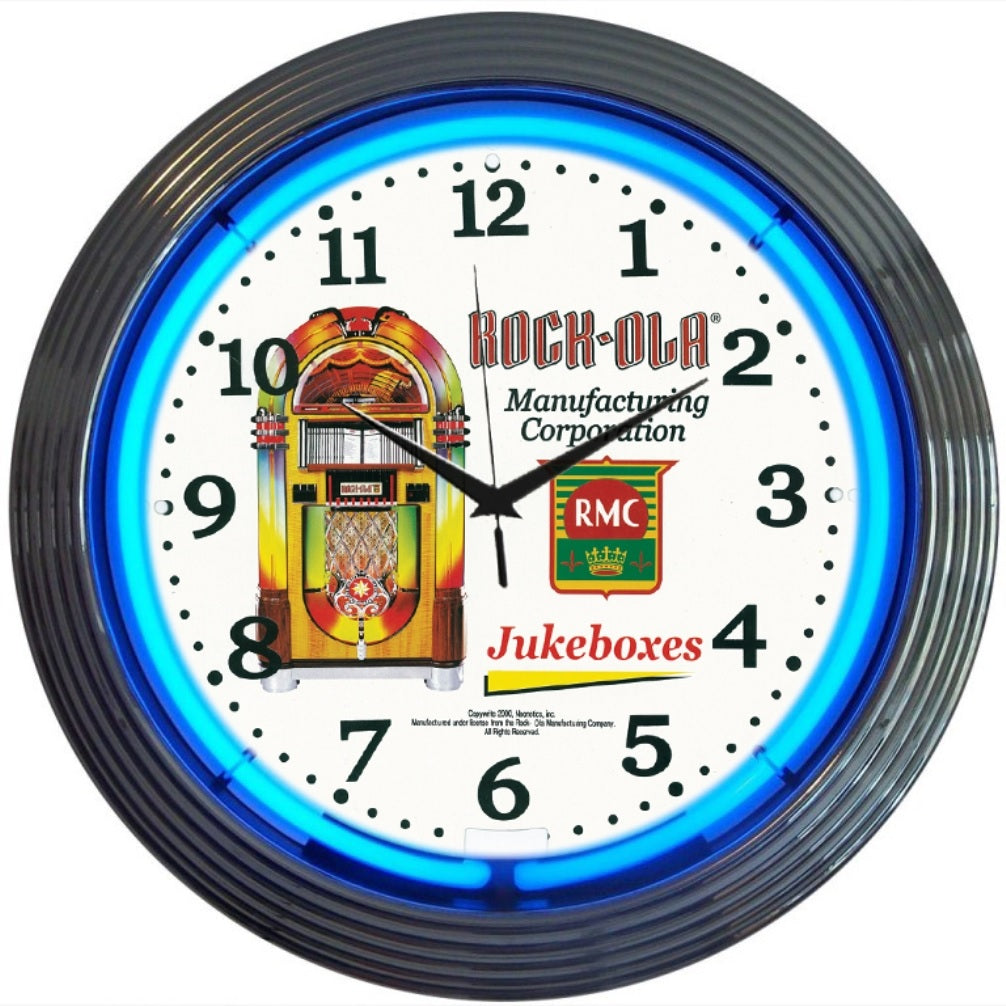 Neonetics Rock-Ola Jukebox Neon Clock - Thumbnail 2