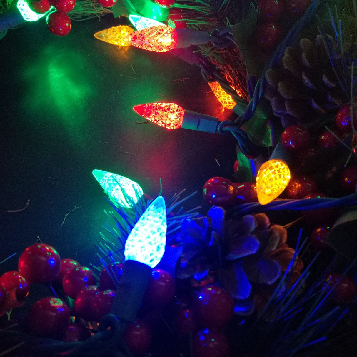 Set of 200 LED C6 Christmas Lights on a Reel from Sylvania