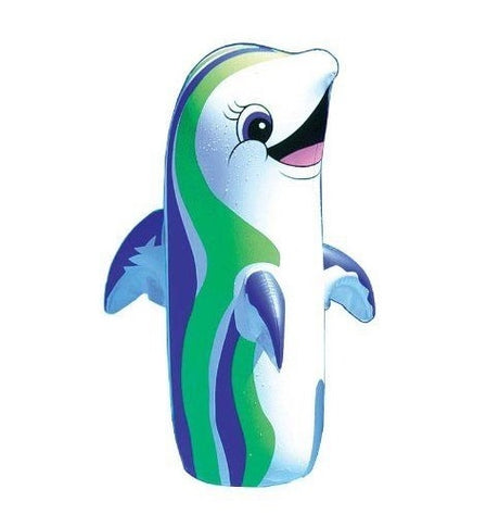 Weighted dolphin inflatables to help keep birds out of your pool.