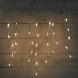 Set of 50 Clear Holiday Icicle Window Lights