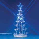 Lemax General Collectibles: Lighted Silhouette Tree, Blue, Medium #74658