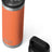 Orange colored Yeti Rambler water bottle.